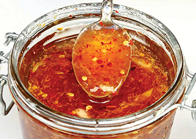  Recipe-Farzana Contractor uppercrust, Garlic and Chilli Infused Honey