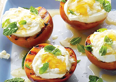  Recipe-Farzana Contractor uppercrust, Grilled Nectarines with Burrata and Honey