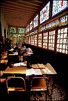 The girls study room with its beautiful mosaic... who would not want to study in such splendid atmosphere!