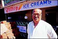 Haroon Khan, known as Chacha, selling ice-creams since 1975 at Hilltop.